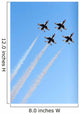 Jets Flying Formation Wall Decal