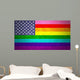 Rainbow Flag and American Wall Decal