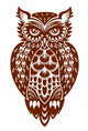 Brown Owl Wall Decal