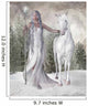 Elven Winter Unicorn Wall Decal