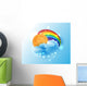 Sun Cloud and Rainbow Wall Decal