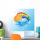 Sun Cloud and Rainbow Wall Decal