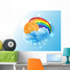 Sun Cloud and Rainbow Wall Decal