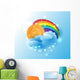 Sun Cloud and Rainbow Wall Decal