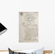 Handwritten Text Antique Manuscript Wall Decal