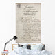 Handwritten Text Antique Manuscript Wall Decal