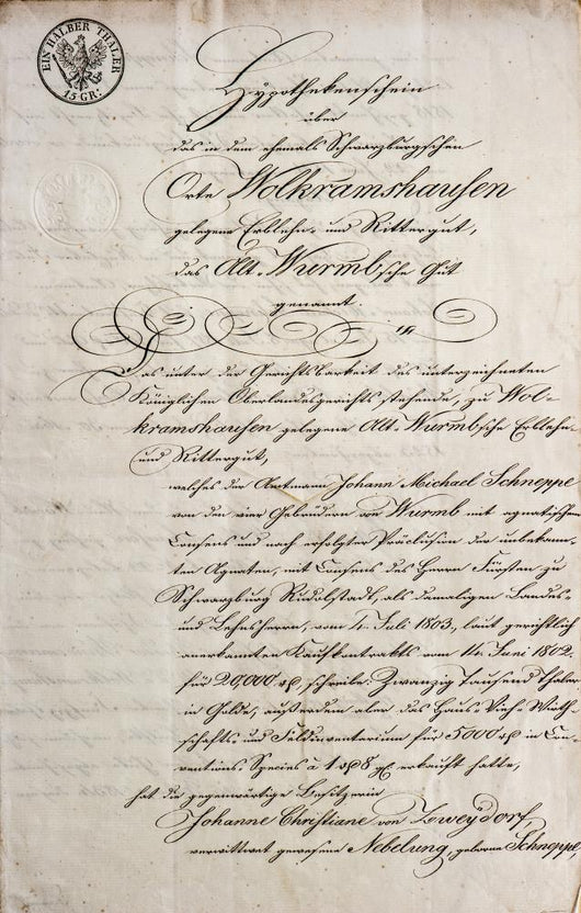 Handwritten Text Antique Manuscript Wall Decal