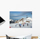 Square Skier Wall Decal