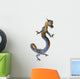 Gold Blue Dragon Wall Decal