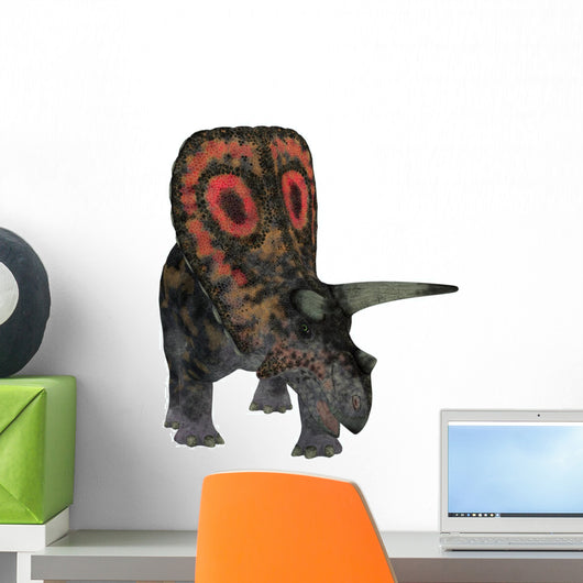 Torosaurus White Wall Decal