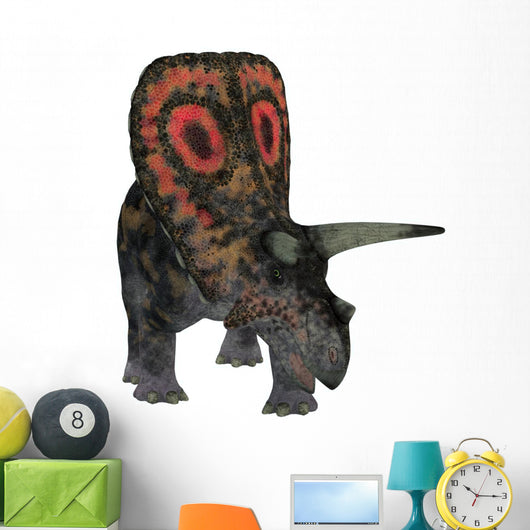Torosaurus White Wall Decal