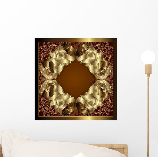 Luxury Gold Frame Wall Decal
