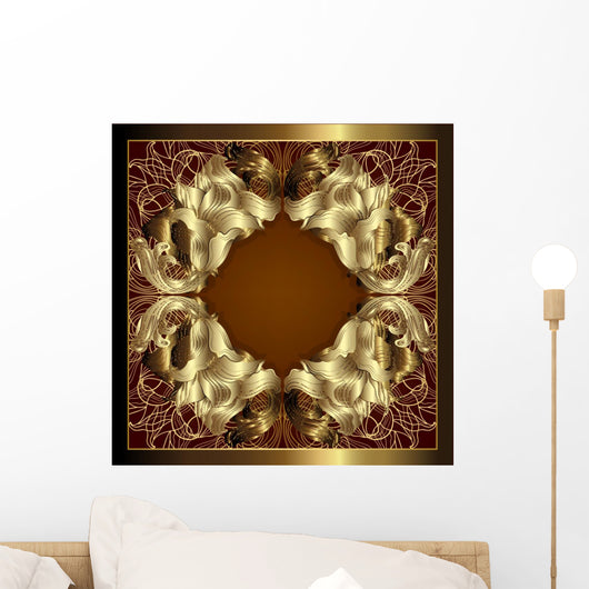 Luxury Gold Frame Wall Decal