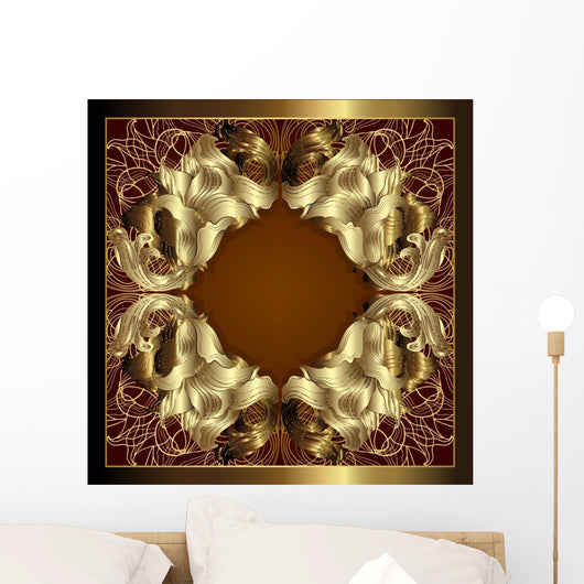 Luxury Gold Frame Wall Decal