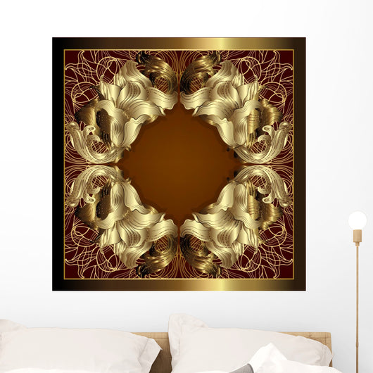Luxury Gold Frame Wall Decal