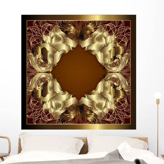 Luxury Gold Frame Wall Decal