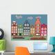 Buildings Amsterdam Vector Illustration Wall Decal