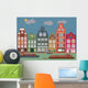 Buildings Amsterdam Vector Illustration Wall Decal