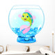 Cute Cartoon Fish Aquarium Wall Decal