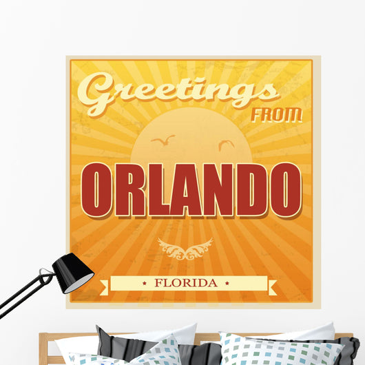 Vintage Orlando Florida Poster Wall Decal