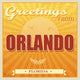 Vintage Orlando Florida Poster Wall Decal