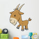 Farm Goat Vector Illustration Wall Decal