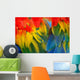 Scarlet Macaw Feathers Wall Decal