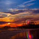 Santa Monica California Sunset Wall Decal