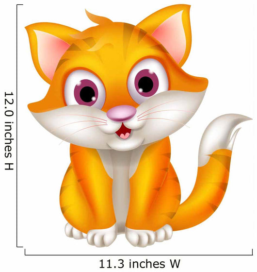Cute Cat Posing Wall Decal