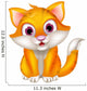 Cute Cat Posing Wall Decal