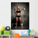 Beautiful Muscular Bodybuilder Woman Wall Decal