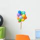 Color Balloons White Wall Decal