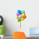 Color Balloons White Wall Decal