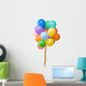 Color Balloons White Wall Decal