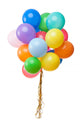 Color Balloons White Wall Decal
