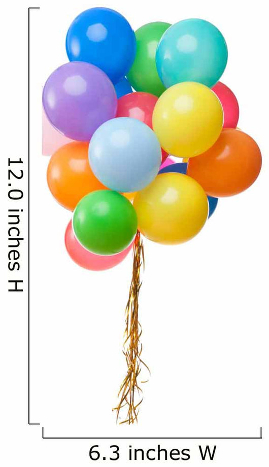 Color Balloons White Wall Decal