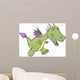 Cute Dragon Vector Illustration Wall Decal
