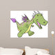 Cute Dragon Vector Illustration Wall Decal