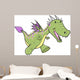 Cute Dragon Vector Illustration Wall Decal