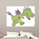 Cute Dragon Vector Illustration Wall Decal