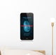 Smartphone with Fingerprint Application Wall Decal