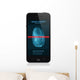 Smartphone with Fingerprint Application Wall Decal
