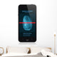 Smartphone with Fingerprint Application Wall Decal