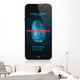 Smartphone with Fingerprint Application Wall Decal