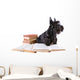 Scotch Terrier with Books Wall Decal