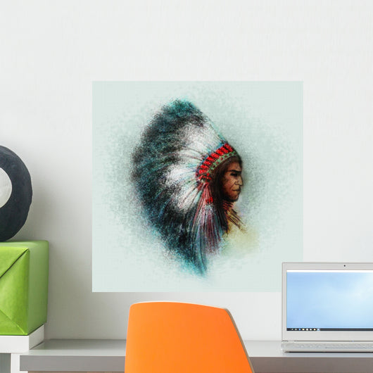 Native American Indian Chief Wall Decal
