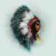 Native American Indian Chief Wall Decal