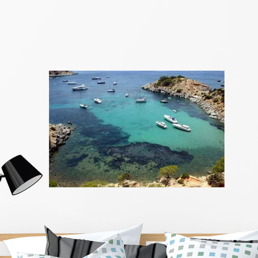 Overview Beach Ibiza Spain Wall Decal