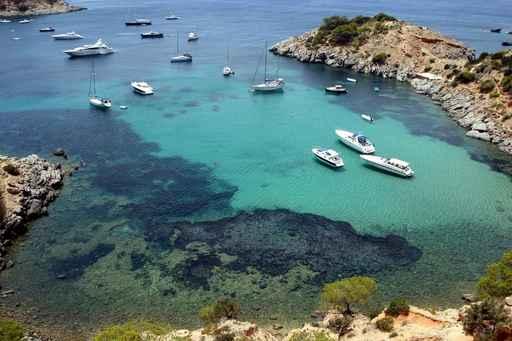 Overview Beach Ibiza Spain Wall Decal