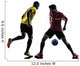 Two Men Soccer Player Wall Decal